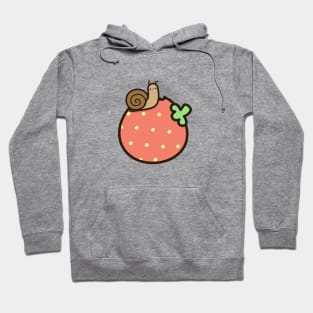 Cute snail on strawberry Hoodie